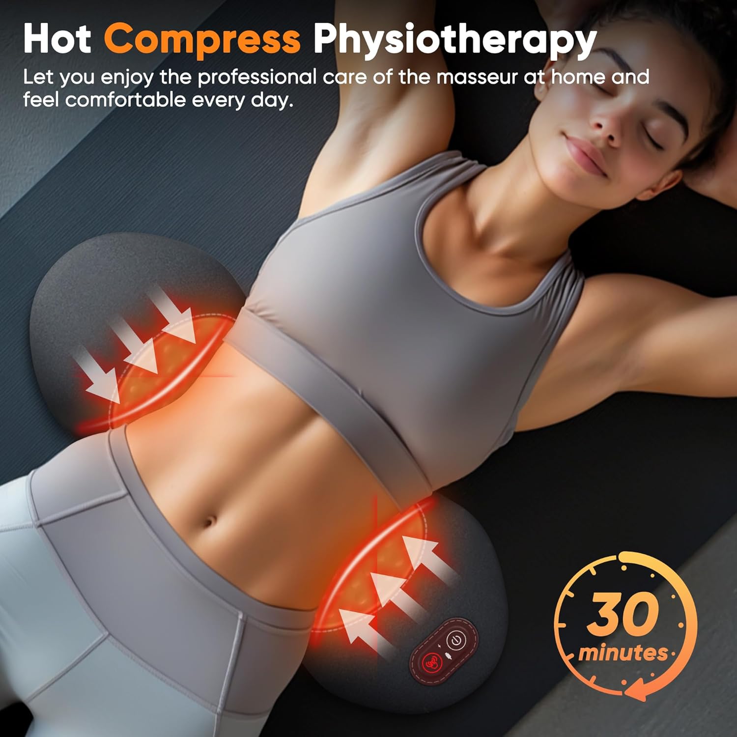 3-IN-1 LUMBAR MASSAGER PILLOW