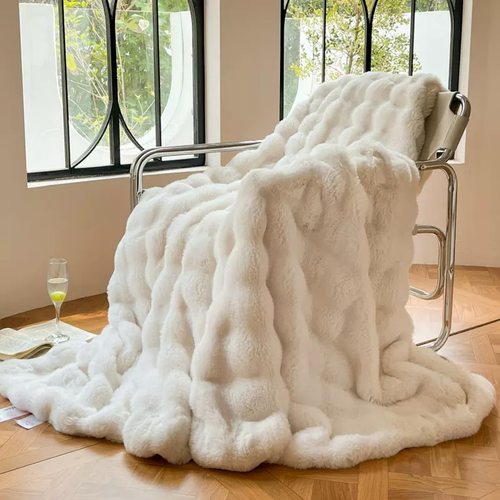 Rabbit Fur Blanket