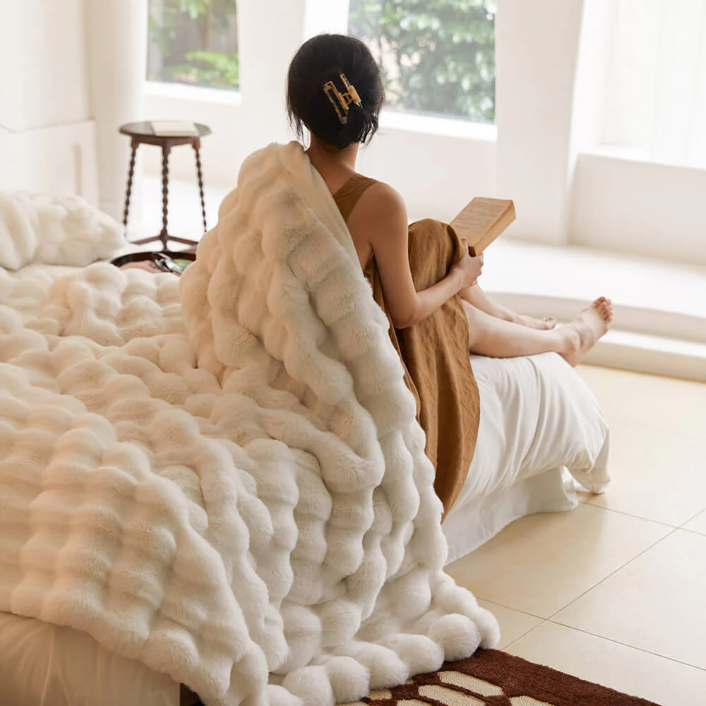 Rabbit Fur Blanket