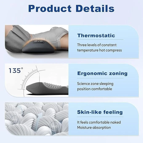 3-IN-1 LUMBAR MASSAGER PILLOW